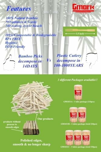 Gmark Bamboo Forks