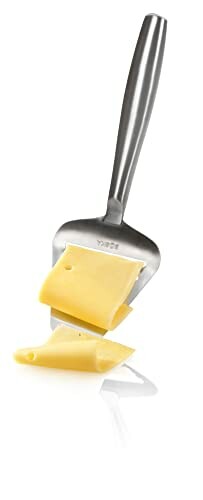 Cheese slicer with sliced cheese